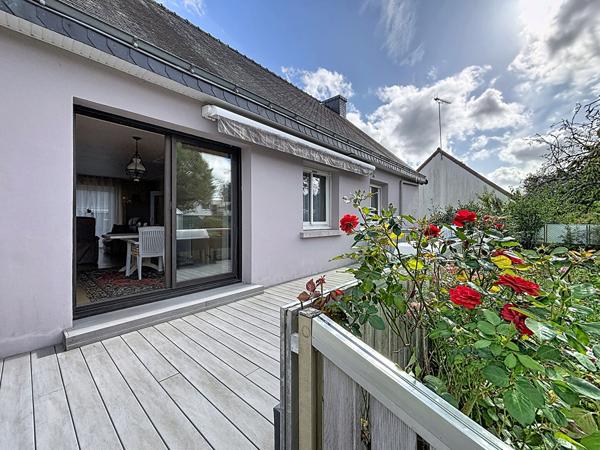 Maison 3 chambres, plain-pied, jardin, garage, terrasse - 80m² - Hennebont