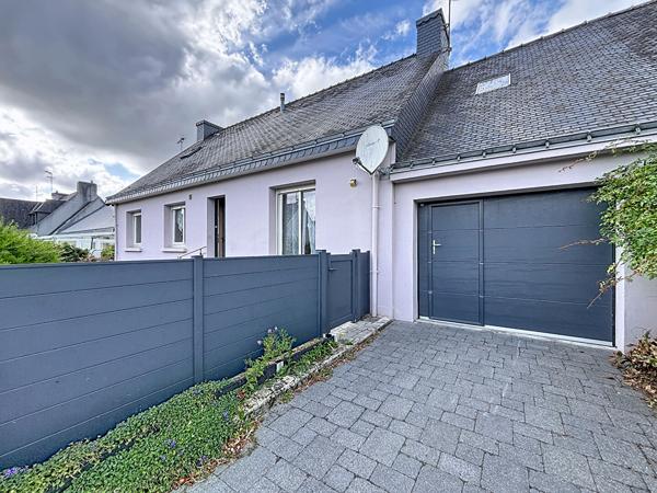 Maison 3 chambres, plain-pied, jardin, garage, terrasse - 80m² - Hennebont