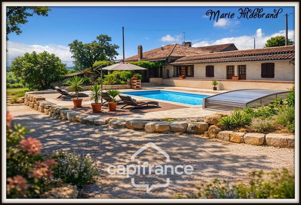 Propriété de charme 250m² habitable, avec piscine, 3 hectares de terrain et potentiel d'activité touristique