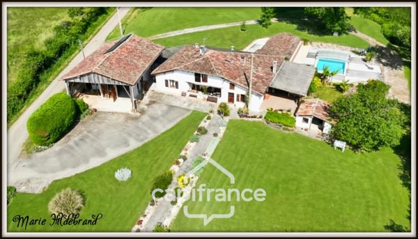 Propriété de charme 250m² habitable, avec piscine, 3 hectares de terrain et potentiel d'activité touristique