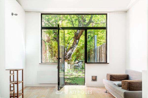 Appartement d’architecte avec jardin