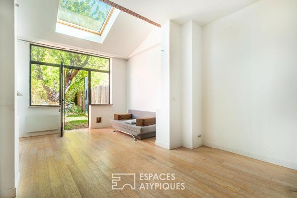 Appartement d’architecte avec jardin