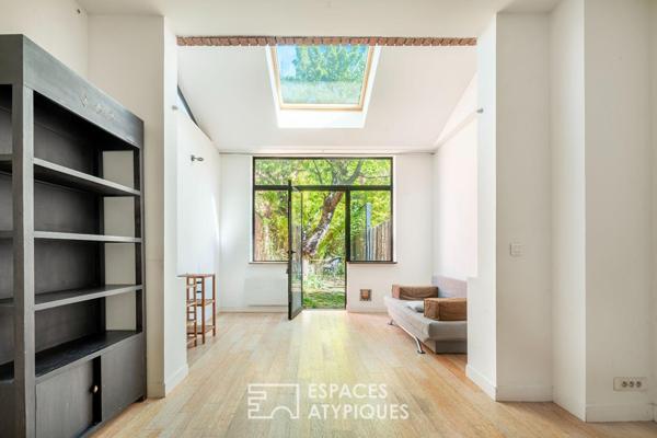 Appartement d’architecte avec jardin