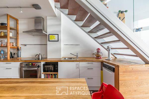 Appartement rénové par architecte avec patio