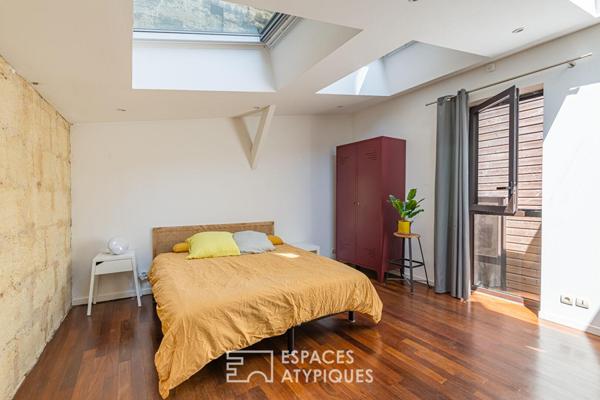 Appartement rénové par architecte avec patio