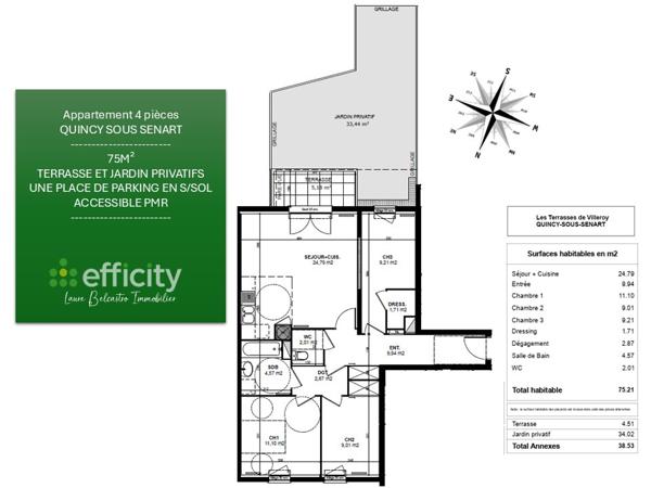 Appartement
         4 pièces
        - 75 m² Exclusivité 219 000 €*
