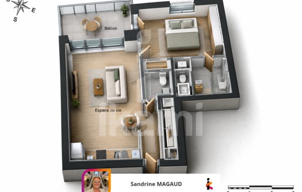 Appartement de 49 m²