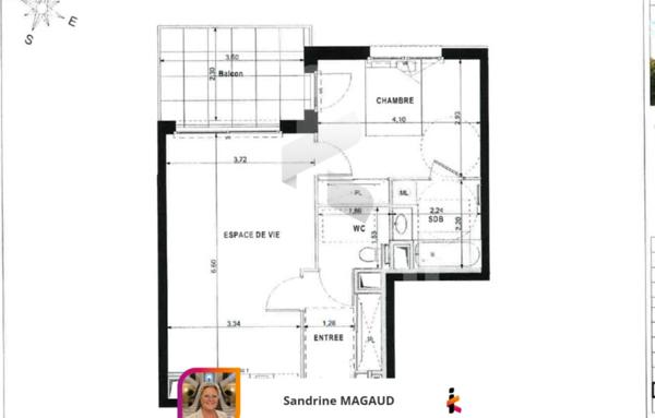 Appartement de 49 m²