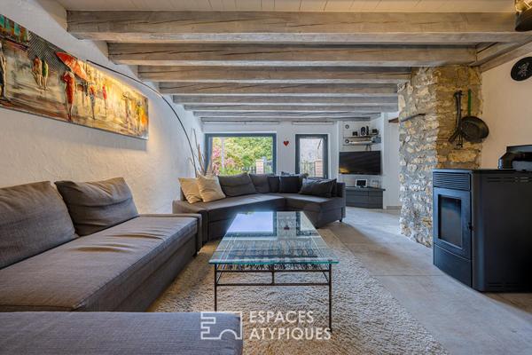 Ancienne grange entièrement rénovée avec vue