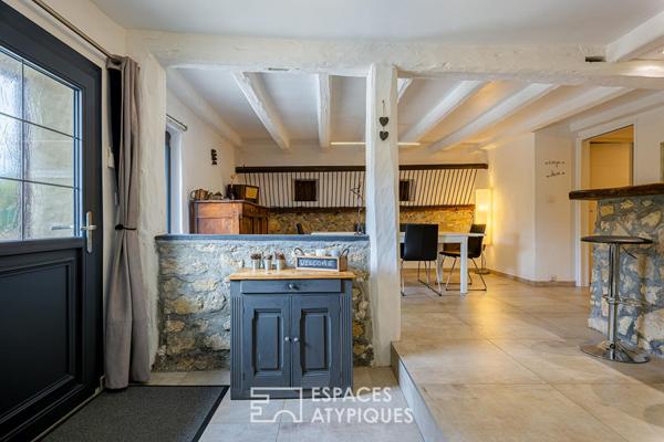 Ancienne grange entièrement rénovée avec vue