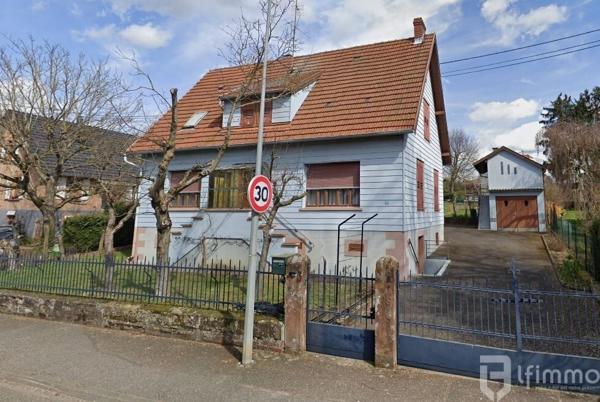 Mertzwiller – Maison 5/6 pièces 144 m², garage, dépendance et jardin.