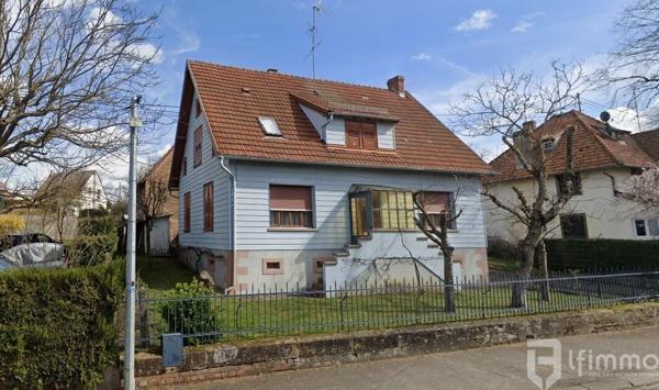 Mertzwiller – Maison 5/6 pièces 144 m², garage, dépendance et jardin.