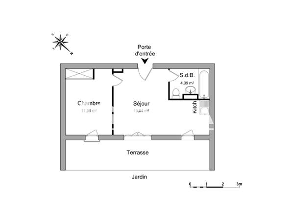 Location Appartement 2 pièces 35.09 m² - 1075 AVENUE ALBERT EINSTEIN Montpellier 34000