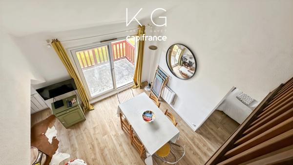 EXCLUSIVITE, à Tourgeville proche plage bel appartement en duplex 48 m2 à vendre 2 chambres, balcon et parking