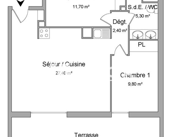 Location Appartement 3 pièces 56.6 m² - 3 BIS RUE ORSON WELLES Perpignan 66000