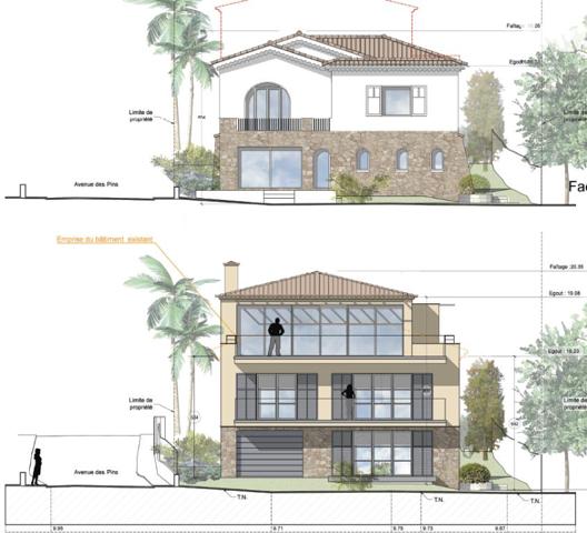 CANNES – Projet d’exception avec permis purgé – Vue mer & Îles de Lérins – Accès mer à 50 mètres