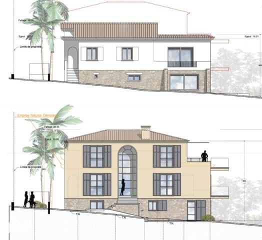 CANNES – Projet d’exception avec permis purgé – Vue mer & Îles de Lérins – Accès mer à 50 mètres