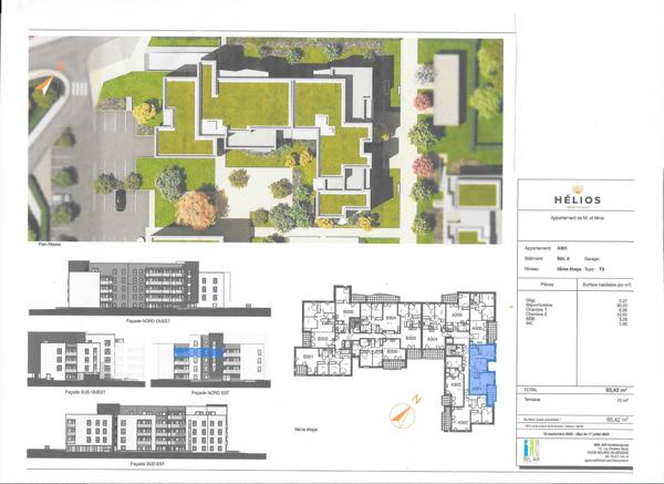 Appartement 3 pièces - 65 m²