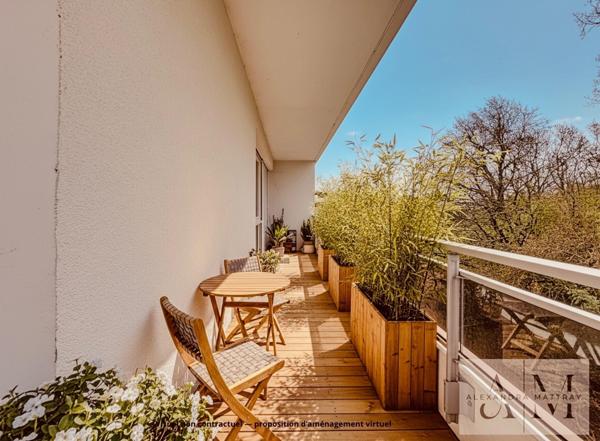 Appartement 4 pièces – 101 m² – Dernier étage avec ascenseur – Résidence avec parc – 10 minutes à pied du centre de Caudéran