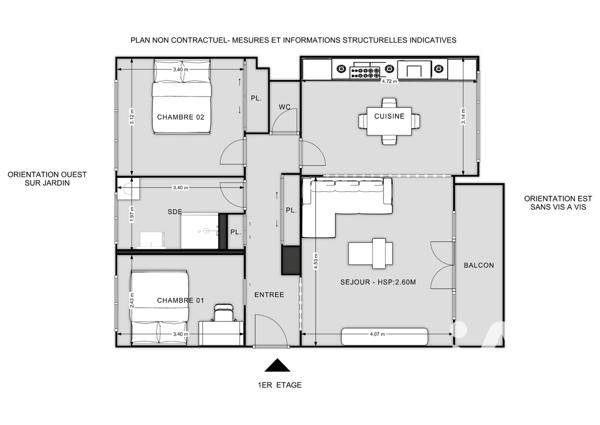 Appartement à vendre 3 pièces 72 m² Bougival