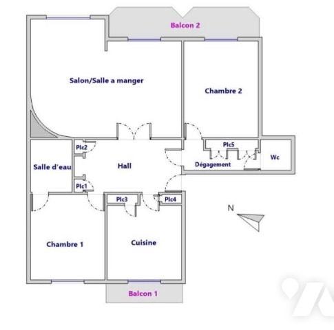 Appartement Saint-Etienne 4 pièces 100m²