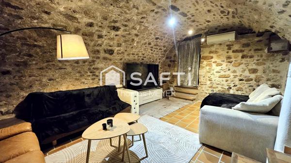 magnifique maison de ville avec salon vouté en pierre apparente