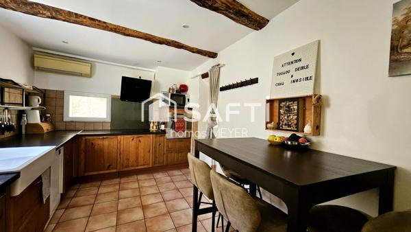 magnifique maison de ville avec salon vouté en pierre apparente