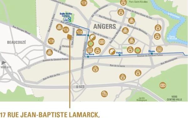 Appartement à vendre    1 pièce • 17,90 m2 Angers