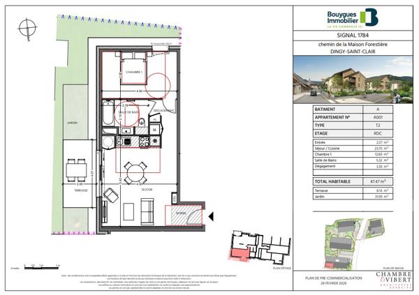 À vendre - T2, 2 pièces situé à Dingy-Saint-Clair (74230)