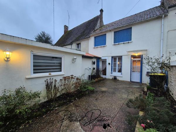 Angy (60250) Maison avec cour, garage, cave et jardin non attenant
