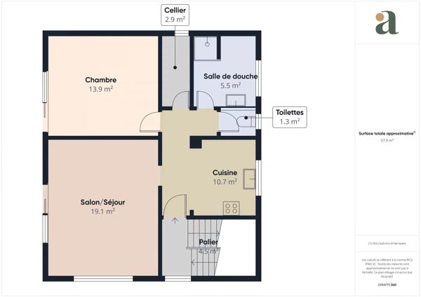 Appartement lumineux à 100m de l’océan avec balcon et parking Batz-sur-Mer