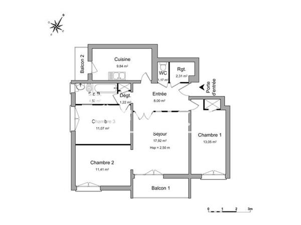 Location Appartement 4 pièces 80.52 m² - 10&12 CHEMIN DE CHARAVEL Vienne 38200