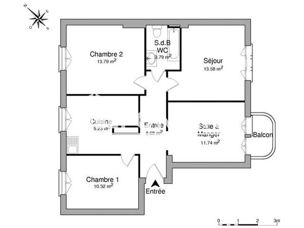 Location Appartement 4 pièces 71.13 m² - 6 RUE GALLIENI Thionville 57100