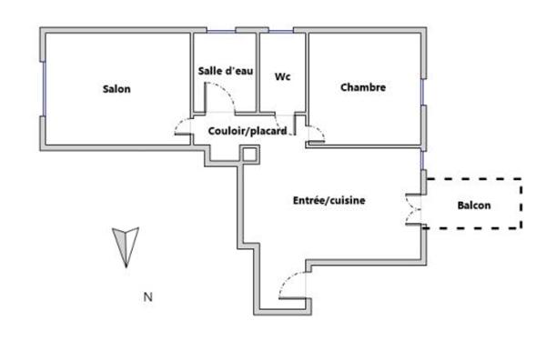 Appartement à vendre    2 pièces • 60,72 m2 Lyon 9