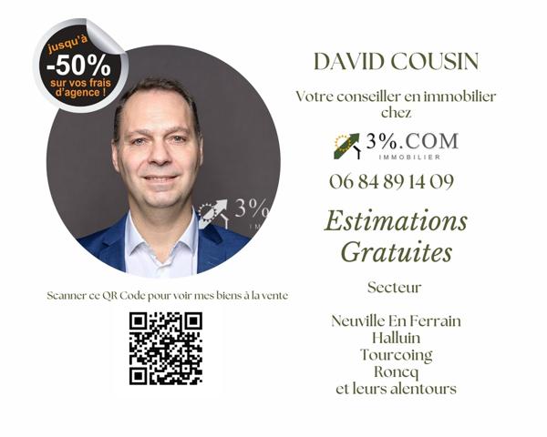 Maison Semi-Bourgeoise - 115 m² - 4 chambres + combles + jardin Roubaix (59100)