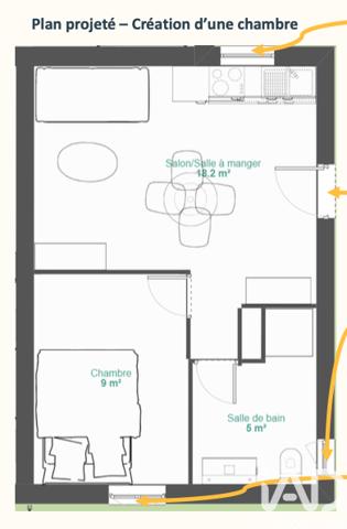 Studio à vendre 32 m² Saint-Gilles-Croix-de-Vie