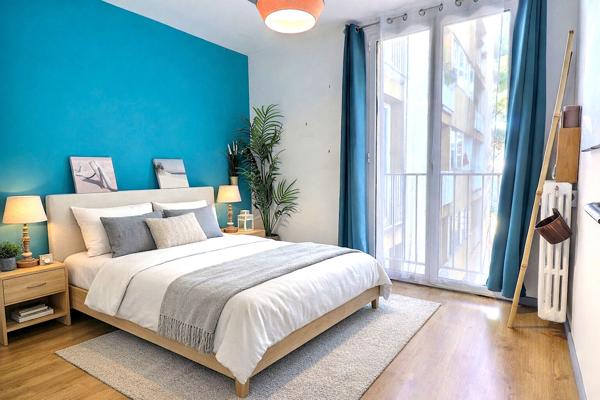 LOCATION MEUBLE - Appartement Marseille - St Jean du Désert- T4- 74 m2 avec loggia- résidence fermée