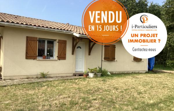 Maison plain pied 3 chambres  1455m2 de terrain à Salles