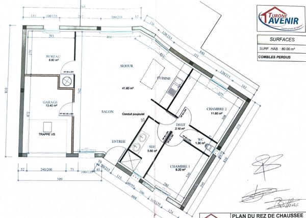 Maison 5 pièces - 81 m² Exclusivité efficity