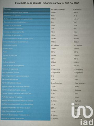 Terrain à vendre 396 m² Champs-sur-Marne