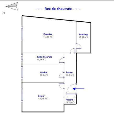 Appartement à vendre 2 pièces 40,45 m² Montreuil
