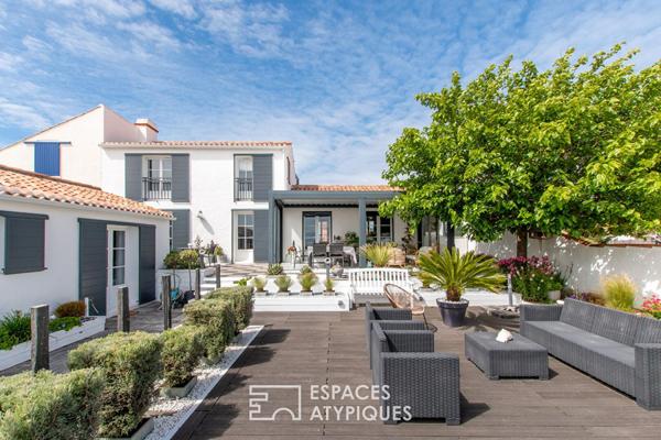 Maison de charme avec accès privé à la plage