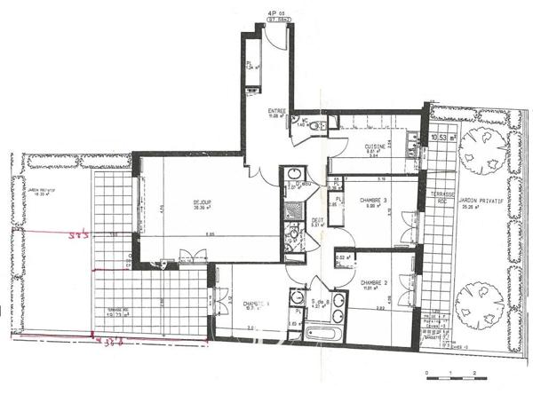 Boulogne-Billancourt, Appartement 3 Chambres -  98 m² à vendre