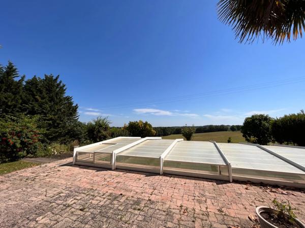 Dpt Gers (32), MARCIAC et PLAISANCE proches, BELLE MAISON DE MAITRE avec VUE, 320m2 piscine +dependances, cave sur 3500m2 de jardin