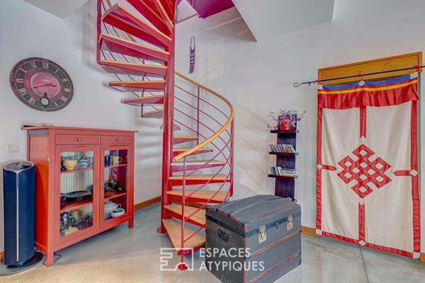 Ancienne grange à tabac rénovée avec jardin et source