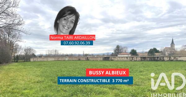 Terrain à vendre 3 770 m² Bussy-Albieux