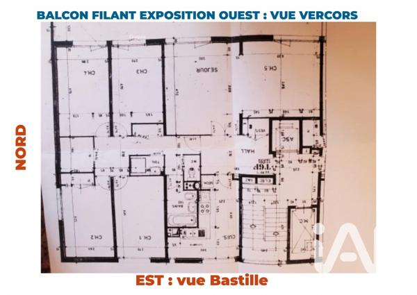 Appartement à vendre 7 pièces 123 m² Grenoble