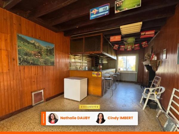 Ancien commerce avec partie habitation, grands volumes à réinventer entièrement (170m², 8 pièces)