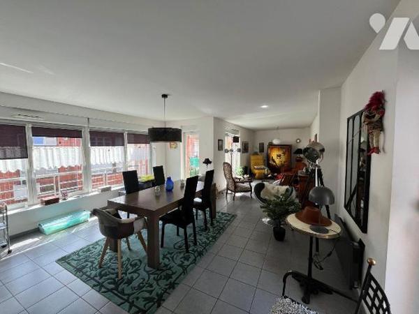 APPARTEMENT 114 M2 - 3 CHAMBRES - TERRASSE - BALCON - PLACE DE PARKING - A VENDRE - DUNKERQUE C...