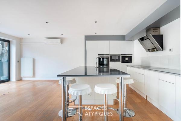 Loft en duplex avec terrasse et jardin
